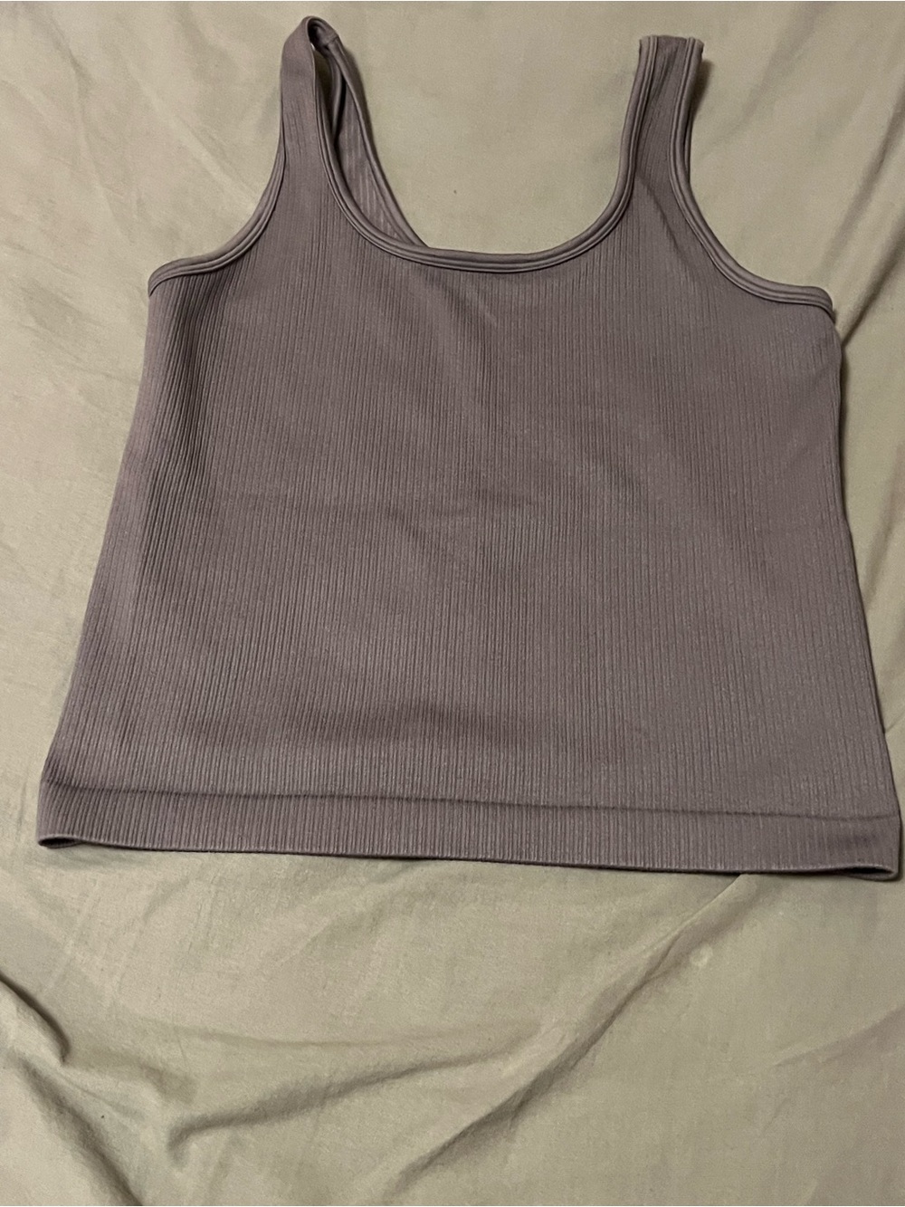 4 pcs. tops for sale Ribbed Tank Top in Mauve - Women's Sleeveless Crop take all